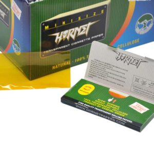 Hornet Transparent Gold Cellulose Rolling Papers 78Mm 50 Papers