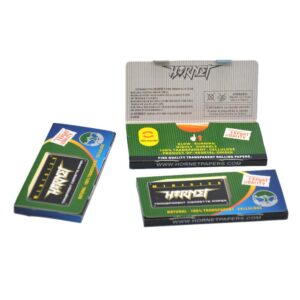 Hornet Transparent Gold Cellulose Rolling Papers 78Mm 50 Papers