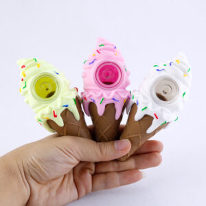 Ice Cream Silicone Hand Pipe | Novelty Pipes For Sale | Free NZ Shipping