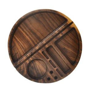 Walnut Solid Wood Cigarette Rolling Tray For Sale | Free NZ Shipping