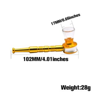 Thread Metal Pipe Glass Weed Bowl | Pipes For Sale | Free NZ Shipping