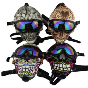 Novel Skull Fabric Gas Mask Bong w/ Bent Water Pipe | Free NZ Shipping