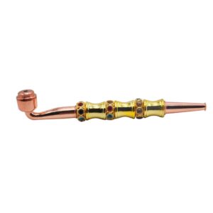 Bamboo Stem Metal Pot Pipe | Smoking Pipes For Sale | Free NZ Shipping