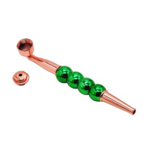 Four Beads Metal Pipe w/ Cap | Weed Pipes For Sale | Free NZ Shipping