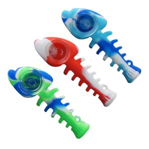 Fish Bone Silicone Weed Pipe | Novelty Pipes For Sale | Free NZ Shipping