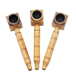Square Smoking Wooden Pipe | Pot Pipes For Sale | Free NZ Shipping