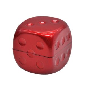 Plastic Dice Weed Grinder 2 layer