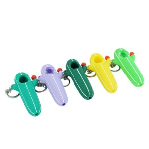 Cactus Silicone Pipe Key Chain | Weed Pipes For Sale | Free NZ Shipping