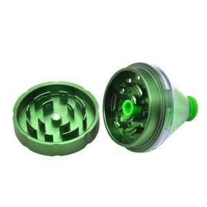 Funnel Aluminum Alloy Weed Grinder 2 Layer For Sale | Free NZ Shipping