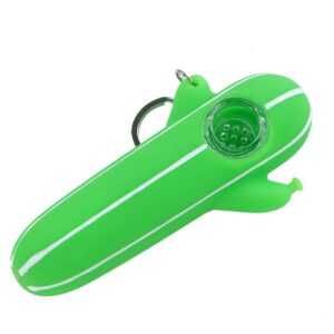 Cactus Silicone Pipe Key Chain | Weed Pipes For Sale | Free NZ Shipping
