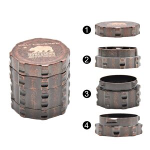 Zinc Alloy Copper Weed Grinder 4 Layer For Sale | Free NZ Shipping
