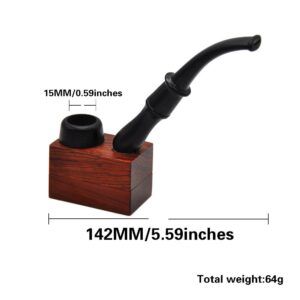 Magnet Detachable Ebony Wooden Pipe/Pipes For Sale | Free NZ Shipping