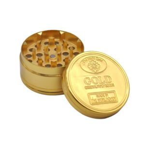 Gold Coin Zinc Alloy Weed Grinder 3 Layer For Sale | Free NZ Shipping