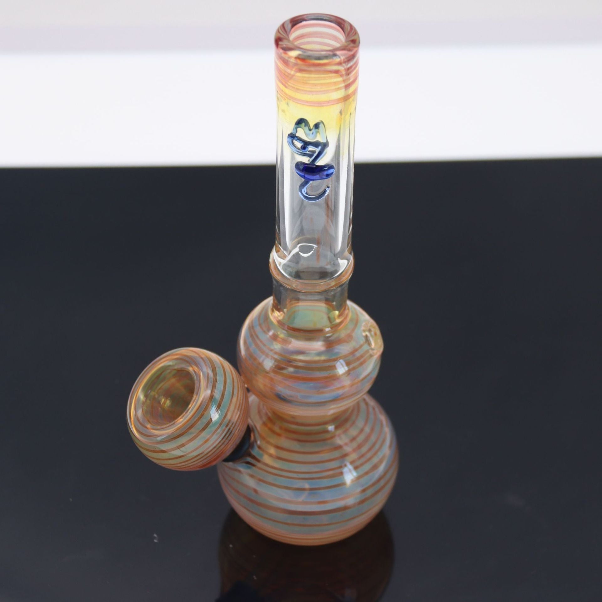 jpg_234c3b34-b13d-4bc3-9ac5-862fed8ef8e6 7" Fumed Glass Bubble Base Bong/Water Pipes For Sale | Free NZ Shipping