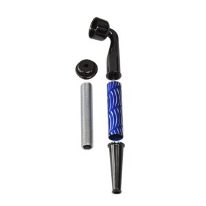 Wavy Stripe Metal Pot Pipe Cap | Weed Pipes For Sale | Free NZ Shipping