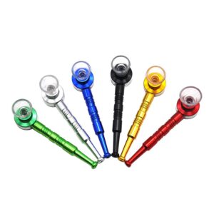Thread Metal Pipe Glass Weed Bowl | Pipes For Sale | Free NZ Shipping