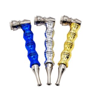 Bamboo Grip Metal Weed Pipe | Pot Pipes For Sale | Free NZ Shipping