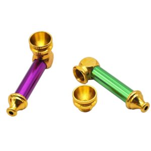 Mini Golden Metal Pot Pipe | Smoking Pipes For Sale | Free NZ Shipping