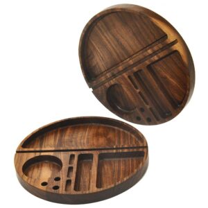 Walnut Solid Wood Cigarette Rolling Tray For Sale | Free NZ Shipping