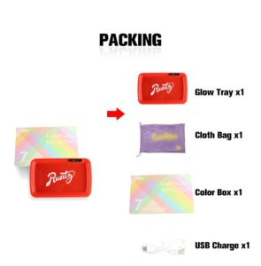 Portable LED Luminous Metal Rolling Tray For Sale | Free NZ Shipping