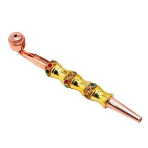 Bamboo Stem Metal Pot Pipe | Smoking Pipes For Sale | Free NZ Shipping