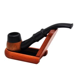 Ebony Wooden Sherlock Pipe | Pot Pipes For Sale | Free NZ Shipping
