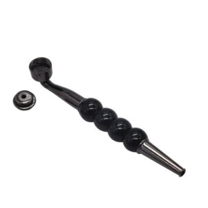 Four Beads Metal Pipe w/ Cap | Weed Pipes For Sale | Free NZ Shipping