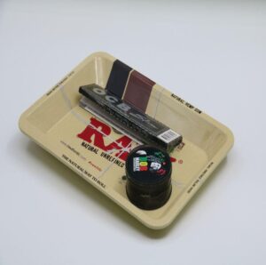 RAW Hand Rolled Cigarette Metal Rolling Tray For Sale | Free NZ Shipping