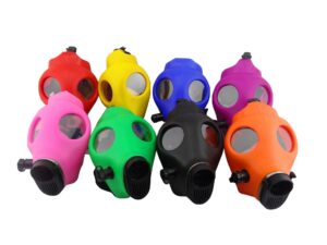 Smoking Silicone Gas Mask Bong with Acrylic Water Pipe | Free NZ Shipping