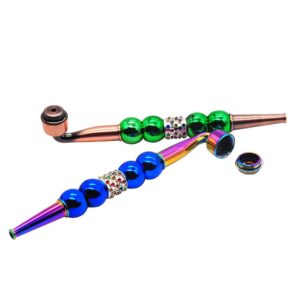 Colored Metal Pot Pipe w/ Cap | Weed Pipes For Sale | Free NZ Shipping