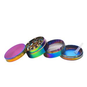 Rainbow Zinc Alloy Mill Weed/Herb Grinder For Sale | Free NZ Shipping