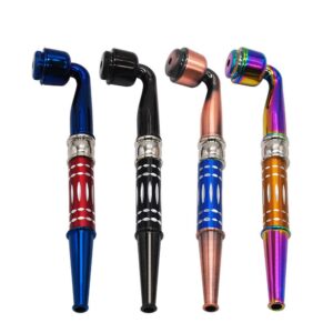 Dazzle Color Metal Pipe w/ Cap | Weed Pipes For Sale | Free NZ Shipping