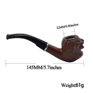 Brown Engraved Wooden Pot Pipe | Weed Pipes For Sale | Free NZ Shipping