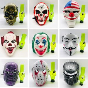 Colorful Gas Mask Bong Acrylic Water Pipe For Sale | Free NZ Shipping