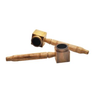 Square Smoking Wooden Pipe | Pot Pipes For Sale | Free NZ Shipping