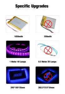 Portable LED Luminous Metal Rolling Tray For Sale | Free NZ Shipping