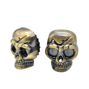 Skull Shape 2 Layer Metal Weed/Herb Grinder For Sale | Free NZ Shipping