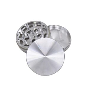 Silver Aluminum Alloy Weed Grinder 3 Piece For Sale | Free NZ Shipping