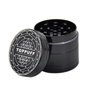 Zinc Alloy Black 4 Layer Weed/Herb Grinder For Sale | Free NZ Shipping