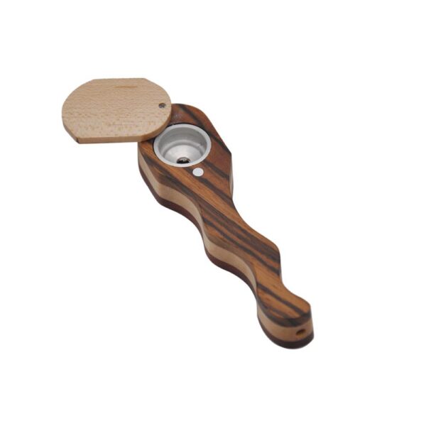 Sliding Cover Portable Wood Pipe | Pot Pipes For Sale | Free NZ Shipping