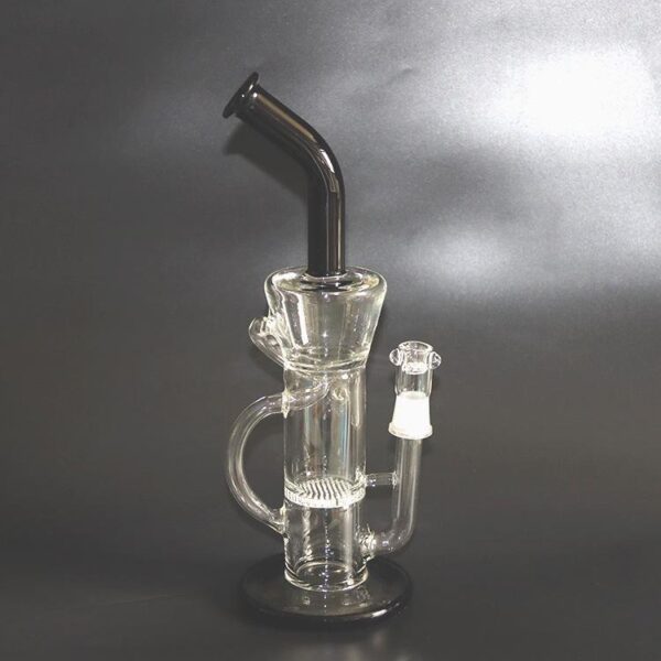 13" Honeycomb Perc Recycler Glass Water Bong For Sale | Free NZ Shipping