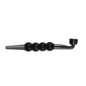Four Beads Metal Pipe w/ Cap | Weed Pipes For Sale | Free NZ Shipping