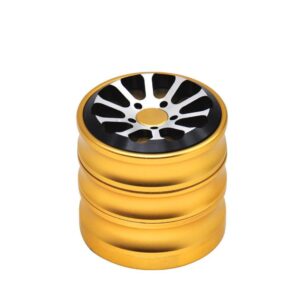 Wheel Aluminum Alloy Weed Grinder 4 Layer For Sale | Free NZ Shipping