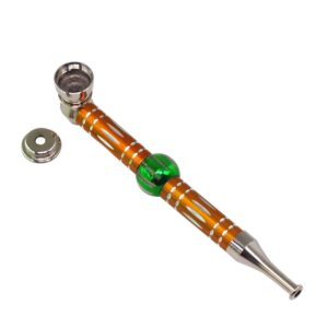 Detachable Stripe Metal Pipe | Weed Pipes For Sale | Free NZ Shipping