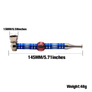 Detachable Stripe Metal Pipe | Weed Pipes For Sale | Free NZ Shipping