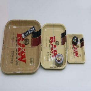 RAW Hand Rolled Cigarette Metal Rolling Tray For Sale | Free NZ Shipping