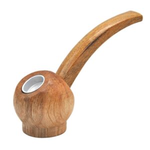 Curved Handle Wooden Weed Pipe/Pot Pipes For Sale | Free NZ Shipping