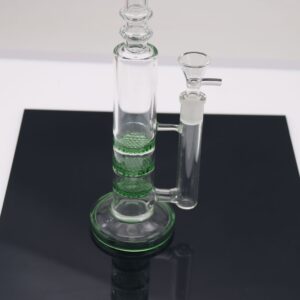 jpg_5ea9f77a-87ac-4000-8a95-909961abb0de 6" Mini Triple Honeycomb Perc Glass Bong For Sale | Free NZ Shipping