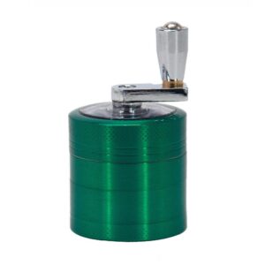 Zinc Alloy 4 Layer Crank Herb Grinder For Sale | Free NZ Shipping