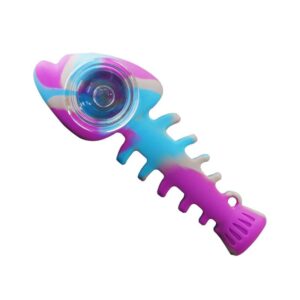 Fish Bone Silicone Weed Pipe | Novelty Pipes For Sale | Free NZ Shipping